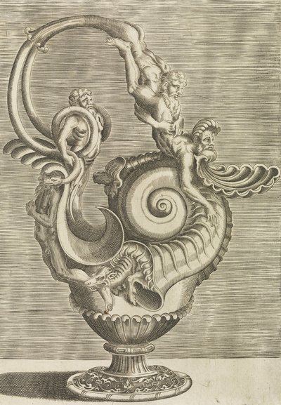 Kan met handvat door Cornelis Floris Ii